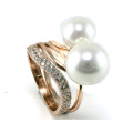 Hot Sale Woman′s Fashion Pearl Ring 925 Silver Jewelry (R10353)